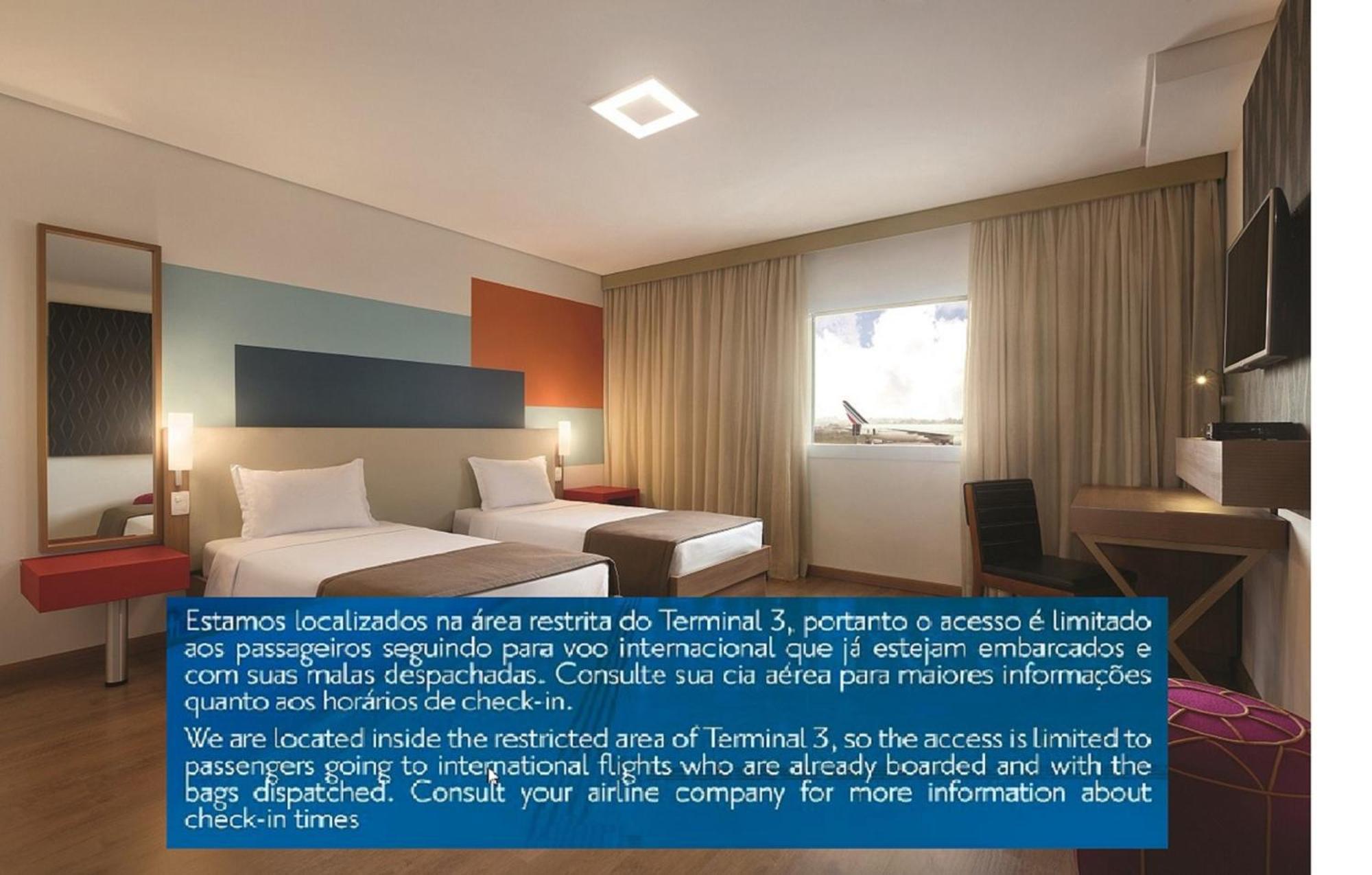 Tryp By Wyndham Sao Paulo Airport - Hotel De Transito Terminal 3 -Lado Ar - Area Restrita A Passageiros Ja Embarcados - Piso 1 Guarulhos Exteriér fotografie